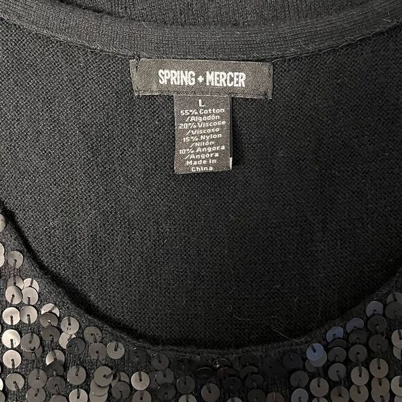 Spring + Mercer Sleeveless Sequined Black Dress - Picture 5 of 5